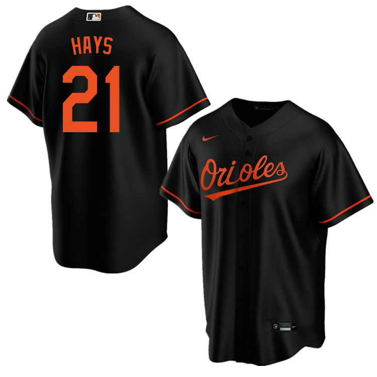 Nike Men #21 Austin Hays Baltimore Orioles Baseball Jerseys Sale-Black